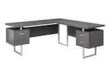 Monarch Specialties Computer 70"L Desk Left or Right Facing - Grey