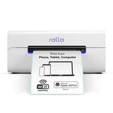 Rollo Wireless Shipping Label Printer - Wi-Fi Thermal Label Printer 4x6 for Shipping Packages