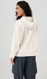 ODODOS Women's Modal Soft Oversized Hoodies Long Sleeve Hooded Sweatshirts Pullover Top with Kangaroo Pocket, Ivory, X-Small