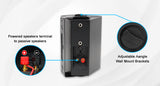 Herdio Passive Outdoor Speakers Wired Waterproof All-Weather Durability 400W Mounted