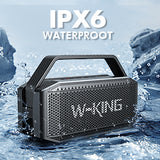 IPX6 Portable Waterproof Loud Bluetooth Speakers Wireless with Subwoofer