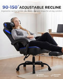 GTPLAYER Big and Tall Gaming Chair with Footrest, High Back Ergonomic Office Chair