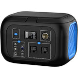 Portable Power Station 600W Power Bank 296Wh Solar Generator Lithium Battery Portable Generator Fast Charging with LED Light Battery Pack 9 Outputs Power Supply for Home Camping Emergency Backup