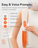 IKEEPFIT Cordless Neck Massager with Heat, 6D Shiatsu Neck & Shoulder Massager for Pain Relief Deep Tissue, Dual-Sided Massage Heads, Relaxing Electric Kneading Massage, Best Gift for Men Women
