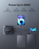 BLUETTI X20 288W Laptop Battery Power Bank – 153.6Wh (12000mAh) High Capacity Portable Charger, 160W DC Output, 100W USB-C Input/Output, Compatible with Apple, MSI, Lenovo, HP and More