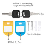Amazon Basics Cabinet Key lock Box, Silver