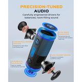TREBLAB HD77 – Waterproof Bluetooth Speaker, 25W Loud 360° Sound, Deep Bass, IPX7, TWS Pairing, RGB Lights, 20H Battery, Portable Wireless Speaker for Outdoor, Beach, Camping, Party, Travel