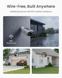 REOLINK 3K Security Cameras Wireless Outdoor WiFi 6 AI Detection, 4 Cam Kit