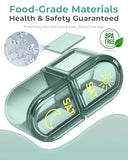 Pillex Pill Organizer 2 Times a Day, AM PM Pill Box 7 Day, Weekly Medicine Organizer with Large Capacity, Travel Pill Case for Medication, Vitamins, Fish Oils, Supplements (Easy to Use, Portable)