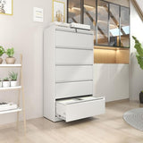 5 Drawer File Cabinet,Metal Lateral Filing Cabinet with Lock