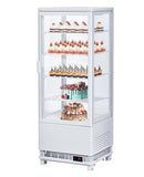 Commercial Countertop Pastry Display Refrigerator, 3.5 Cu.Ft Cake Display Case with LED Lighting