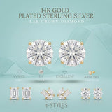 IGI Certified LAB GROWN Diamond Stud Earrings