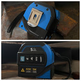 4-in-1 Laser Tape Measure with Laser Level Crosshairs |130ft/40m Laser Distance+16ft/5m AutoLock Tape |Backlit LCD Display (Ft/Inch/M/mm) |for DIY,Construction, Interior Design (Blue/131Ft)