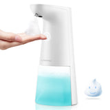 LAOPAO Automatic Hands Free Foaming Soap Dispenser, 240ml Countertop Touchless Soap Pump for Bathroom Kitchen Xmas Gift