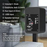 Computer Speakers for Desktop and Laptop, 30W RMS Bluetooth Bookshelf Speakers with 3‘ Aluminum Drivers