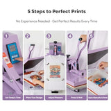 Professional 16x24 Inch Heat Press Machine, 2000W High Power Manual T-Shirt Press with Slide-Out Drawer
