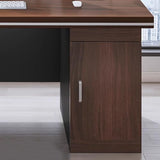 Executive Desk with 3 Drawers, with Storage Cabinet,Rustic Computer Writing Desk,File Drawer