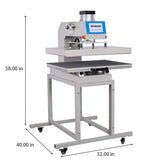 24x32 Large Format Pneumatic Heat Press Machine 6000W 220V Industrial Grade Digital T-Shirt