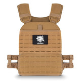 Adjustable Weighted Vest for Men Women – Tactical Vest for Rucking, HIIT & CrossFit, Fits 10x12 Plates, Exercise Vest for Strength Training, Weights Not Included