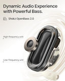 SHOKZ OpenFit 2 Open-Ear Headphones,True Wireless Bluetooth Earphones with Microphone