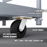 Heavy Duty Flatbed Cart, 2200LB Foldable Platform Truck Industrial Grade Weight Capacity