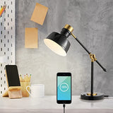 JONATHAN Y JYL7124A Allegra 18.5" Adjustable Cantilever LED Task Lamp, USB Charging Port, Classic, Coastal, Industrial, Farmhouse