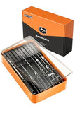 MAD SHARK 2-in-1 Detachable Knife Block & Silverware Organizer, Drawer Knife Holder for 10 Knives, No Knives
