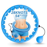 Infinity Hoop for Adults Weight Loss - 2 in 1 Adjustable Weighted Hula Hoop Plus Size with 28 Detachable Links, Massage & Exercise Hula Hoop