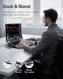 Laptop Docking Station Stand, 12 in 1 Triple 4K Display HDMI/DP, 10Gbps USB A/C Fast Data, PD 100W, Ethernet