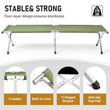 HOMSUPPLIE'S Folding Camping Cot,Outdoor Portable Camp Bed, Sleeping Cots with Carry Bag (Green)