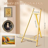 4 Pack Metal Easel Stand 16.5" H x 8.7" W x 4.3" D Table Top Easel Stand for Display