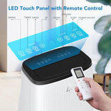14000 BTU Portable Air Conditioner, 3 in-1 Ultra-Quiet Cooling, Dehumidifier & Fan for Rooms Up to 700 Sq. Ft. – Remote Control, Sleep Mode, 24H Timer & Windows Kit