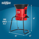 Flowtron Electric Leaf Mulcher & Shredder | Portable Garden Grinder & Chipper for Wet/Dry Leaves, Grass & Pine Needles | Freestanding, Upto 30:1 Mulch Ratio, Adjustable Coarseness