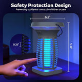 OnBeam Solar Bug Zapper Outdoor, Mosquito Zapper Outdoor Waterproof Electric Fly Zapper Rechargeable Mosquito Killer with Solar Panel, 4200V Fly Trap Indoor for Home Backyard, Patio, Garden, Camping