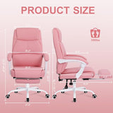Misolant Big and Tall Office Chair with Footrest, High Back Desk Chair