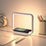 Besides Lamp with Wireless Charging, Table Lamp Touch Control with 10W Fast Charger, Nightstand Lamp with 3-Level Adjustable Brightness