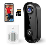 2K Video Doorbell Camera Wireless with Full-Body View & AI Detection - Night Vision, PIR Motion Alerts