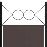 Zexlorith 3-Panel Room Divider, Foldable Fabric Partition Screen, Brown