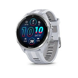 Garmin Forerunner® 965, Running Smartwatch, 47mm, Whitestone/Powder Gray