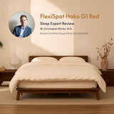 FLEXISPOT Hako G1 Queen Solid Wood Platform Bed with Tool-Free Assembly