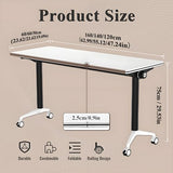 1pack,47in, Conference Table, Folding Meeting Table with Wheels,Modular Conference Room Tables