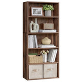 VASAGLE Custos Collection - Bookshelf, 5-Tier Bookcase, Book Shelf, Open Storage Shelf, 9.4 x 23.6 x 52.8 Inches