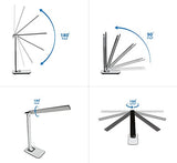 Desk Lamp With USB Charging Port Dimmable Touch Controls w/Color Adjustment, Eye Care Task Lamp
