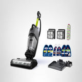 Bissell CrossWave HydroSteam Deluxe Steam Mop, 3-in-1 Wet Dry Vacuum Mop with Steam Function, Hard Floor Cleaner Machine with Sanitize Formula, Green, 3515G