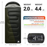 TANSTRIDER XXL Sleeping Bags for Adults Warm Weather,Camping Sleeping Bag for Kids with Compression Sack,4 Season Camping Essentials Gear for Hiking,Traveling,Outdoor,Backpacking,Climbing