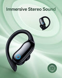 GNMN Active Noise Cancelling Ear Buds Wireless Earbuds 96hrs Playback Bluetooth Headphones
