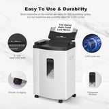 150 Sheet Auto-Feed Paper Shredder, Micro Cut P-5 High Security (5/64 x 19/32 inches