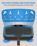 GDCOO Vibration Plate Exercise Machine, Vibrating Plate Platform for Lymphatic Drainage with 200 Adjustable Speeds, Max Weight 450 Lbs