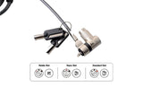 CODi Universal 3-in-1 Keyed Cable Lock for Laptops – Fits Standard, Noble, and Nano Security Slots – Anti-Theft Device Lock for Dell, HP, Lenovo, Tablets, Projectors, & More