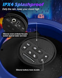 Large Party Bluetooth Speaker, 260W Peak Powerful Loud Sound with Deep Bass, 15Hr Playtime, Fast Charge, RGB Cool Light Show, TWS, Portable for Outdoor Beach, Camping, Backyard, Work, Home (Blue)